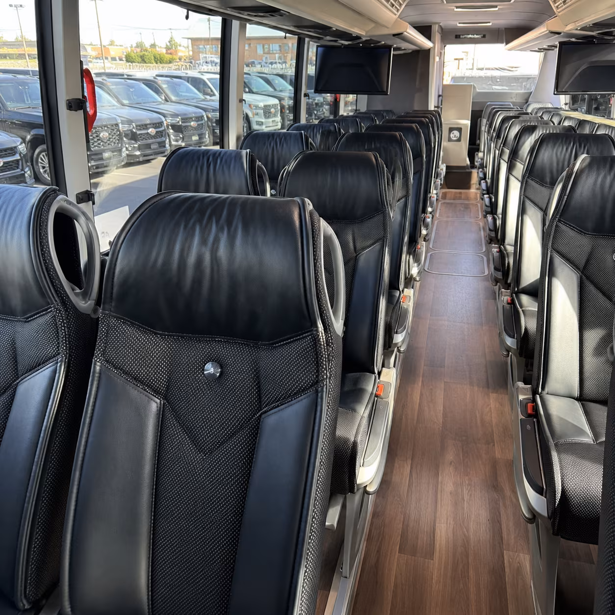 salinas charter bus rental inside