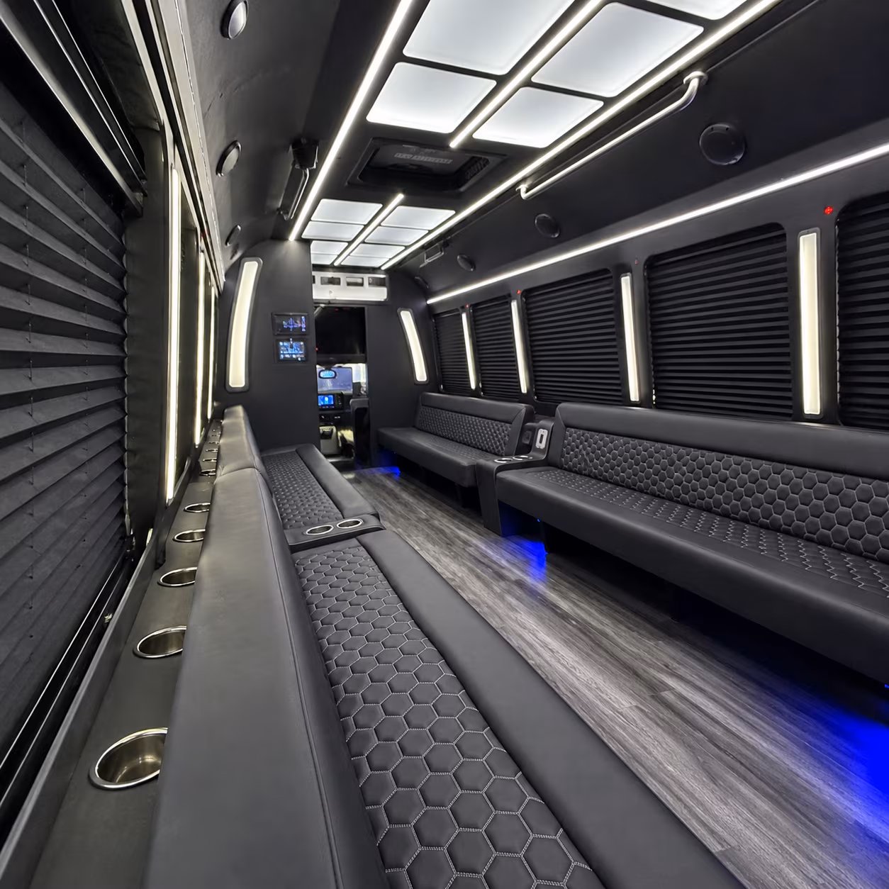 salinas party bus rental interior