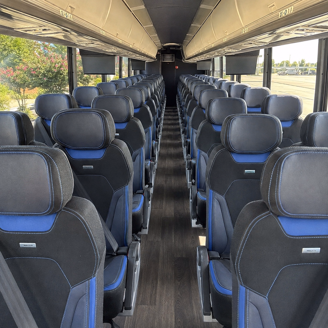 school buses for national steinbeck center visits in downtown salinas